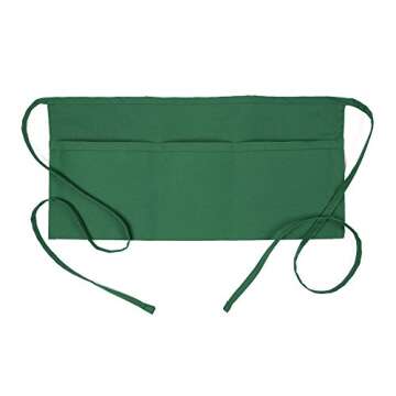 FAME Original 3 Pocket Waist Apron - F9 -Kelly Green (WFA18127KG)