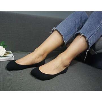 Ultra Low Cut Liner Socks Women No Show Non Slip Hidden Invisible for Flats Boat Summer 3 Pairs