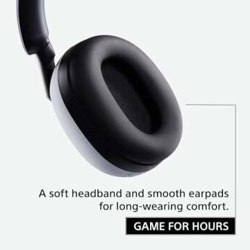 Sony INZONE H9 Wireless Gaming Headphones with Dual Sensor Noise Canceling Technology, Bluetooth Connectivity Over-Ear Headphones with 360 Spatial Sound, H9 Gaming Headset (WH-G900N)