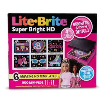 Lite Brite Super Bright HD Barbie Edition for Kids