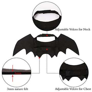 Bat Wings for Cats & Dogs - Halloween Accessories