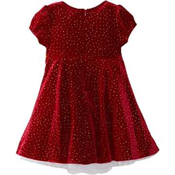 Bonnie Jean Girls Christmas Dress Velvet Sparkle Dress with Jacket