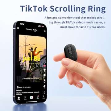 KINMATES Bluetooth Scrolling Ring: Control TikTok & Kindle