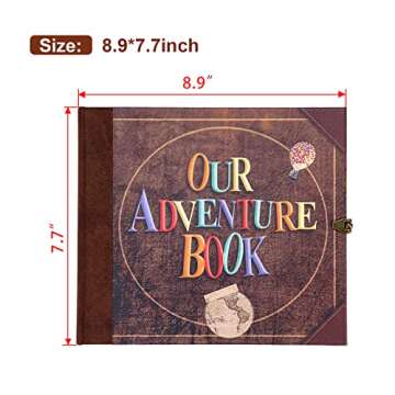 Our Adventure Book: 146 Pages Scrapbook Photo Album for Couples