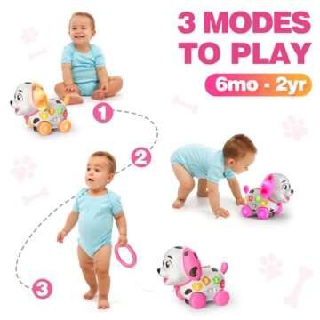 Musical Puppy Toys for 1 Year Old Girl, Crawling and Walking Baby Toy 6-18 Month