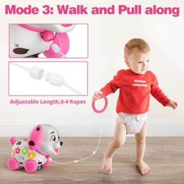 Musical Puppy Toys for 1 Year Old Girl, Crawling and Walking Baby Toy 6-18 Month