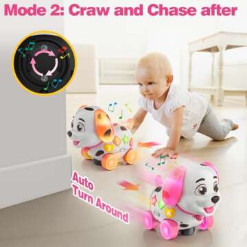 Musical Puppy Toys for 1 Year Old Girl, Crawling and Walking Baby Toy 6-18 Month