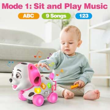 Musical Puppy Toys for 1 Year Old Girl, Crawling and Walking Baby Toy 6-18 Month