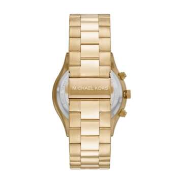 Michael Kors Slim Runway Chronograph Gold-Tone Stainless Steel Men's Watch (Model: MK8909)