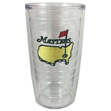 Authentic Masters 16 oz Tumbler | Double-Walled Construction | Official Merchandise Bought at Tournament Store | Features Iconic Masters Logo | Great Golf Gift