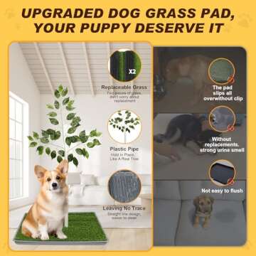 Grass Pee Pad for Dogs - Large 2 Pack 26"x26"