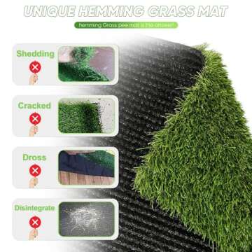 Grass Pee Pad for Dogs - Large 2 Pack 26"x26"