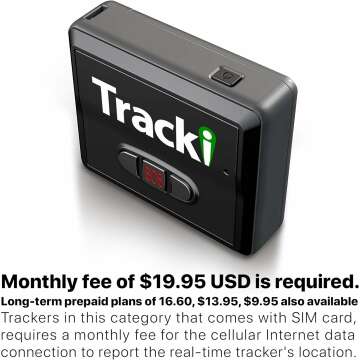 Tracki GPS Tracker - USA Made 4G LTE Vehicle Tracking