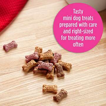 Milk-Bone Flavor Snacks Mini Dog Biscuits, Flavored Crunchy Dog Treats, 36 Ounce Container