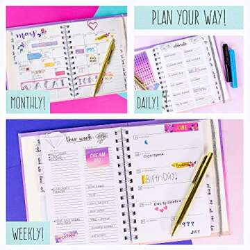 STMT DIY Bullet Journaling Kit for Girls Ages 8+ - Planner, Notebook, Stationery Set