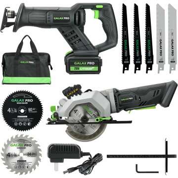 GALAX PRO 2-in-1 Circular & Reciprocating Saw Combo Kit - 4.0Ah Battery Included