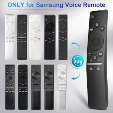 Voice Replacement for Samsung-Smart-TV-Remote, New Upgraded BN59-1266A for Samsung Remote Control, for Samsung TVs with Voice Function