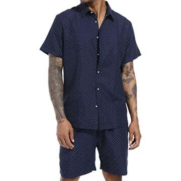 PASOK Men's Floral Tracksuit - Hawaiian Shirt & Shorts