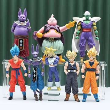 Goku Action Figures Set of 8 Classic Anime Toys