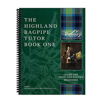 RG Hardie Bagpipe Twist Trap Practice Chanter, National Piping Center of Scotland Tutor Book with 2 Quality Scottish Reeds Breathable Case