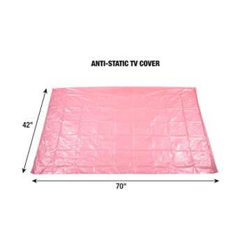 U-Haul Anti-Static TV Cover (Fits Flat Screens up to 70") - 70" x 42"