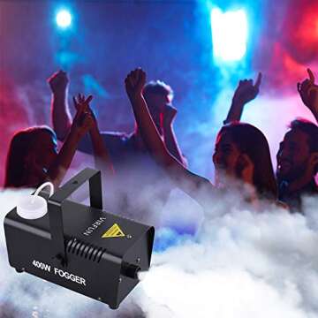 VIRFUN 400W Fog Machine with Remote Control