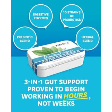 Zenwise Health Digestive Enzymes for Gut Health - Probiotic Multi Enzymes with Prebiotics and Probiotics for Women and Men for Digestive Health and Bloating Relief, Daily Enzymes for Digestion -15 CT