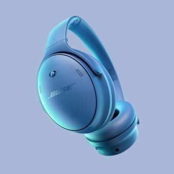 Bose QuietComfort Wireless Headphones, Over Ear Noise Cancelling - Blue Dusk