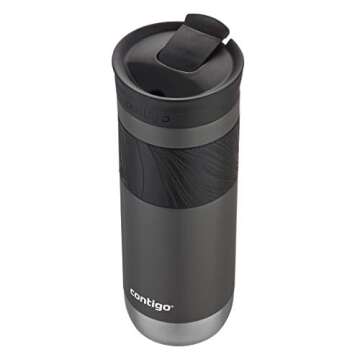 Contigo Byron Vacuum-Insulated Stainless Steel Travel Mug with Leak-Proof Lid, Reusable Coffee Cup or Water Bottle, BPA-Free, 20oz 2-Pack in Sake & Blue Corn Perfect for Hot and Cold Beverages