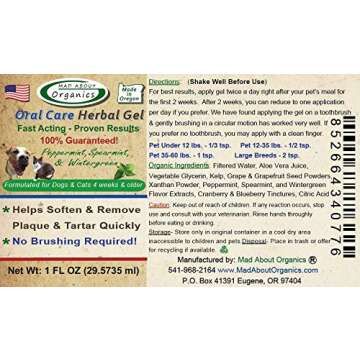 Mad About Organics Oral Care Herbal Gel (1oz)