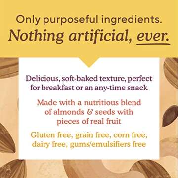 Simple Mills Nutty Banana Bread Soft Baked Almond Flour Bars, 5.99 OZ