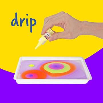 Marbling Paint Art Kit for Kids - Arts & Crafts Gifts for Girls & Boys Ages 6-12 Years Old - Easter Craft Kits Set - Gift Ideas Activities Toys Age 6 7 8 9 10 Year Olds - Marble Painting Sets