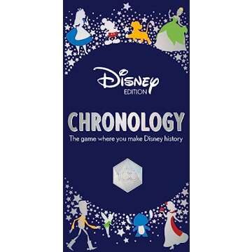 Disney Chronology Game – Family Game - Featuring 150 Disney Events - Make Disney History - Family Game for Night Disney Fans Ages 10 and Up