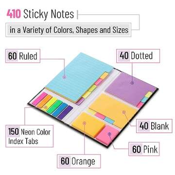 Mr. Pen- Bible Sticky Notes Set, 410 Pack, School, Office Supplies, Planner Sticky Note Dividers Tabs, Book Notes