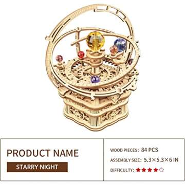 Starry Night Mechanical Music Box 3D Puzzle for Adults