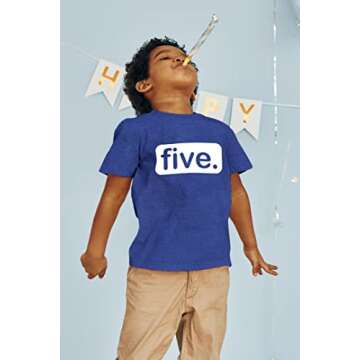 Unordinary Toddler 5th Birthday Shirt boy 5 Year Old boy Birthday boy Shirt 5 Five Gifts Fifth Shirts (Charcoal Blue, 6 Years)