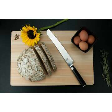 Shun 9” Serrated Bread Knife – Classic Japanese Design