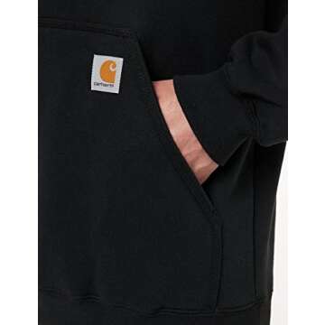 Carhartt Men's Loose Fit Midweight Logo Sleeve Graphic Sweatshirt (Also Available in Big & Tall), Black, Large