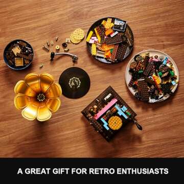 PANTASY Retro Phonograph Building Set for Music Lovers