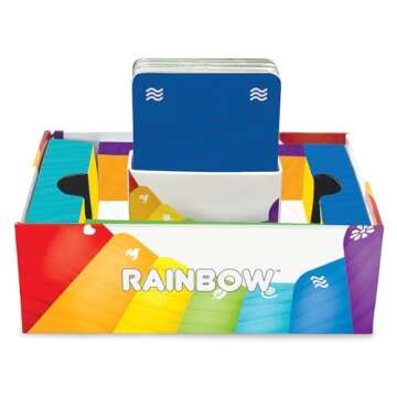 Outset Media Rainbow - A Strategic Two Player Game - Be The First to Create 6-Card Rainbow Sets - Ages 7 and up