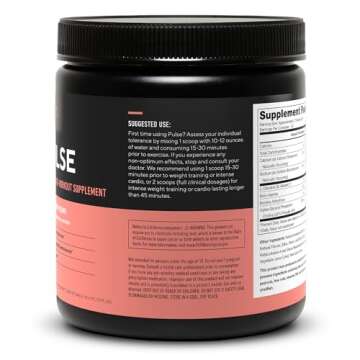 LEGION Pulse Pre Workout Supplement - All Natural Nitric Oxide Preworkout Drink Creatine Free Naturally Sweetened Beta Alanine Citrulline Alpha GPC - Caffeine Free Strawberry Kiwi Pre Workout Powder