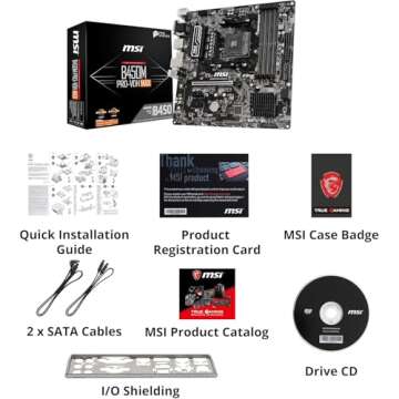 MSI B450M PRO-VDH Max Motherboard for Ryzen 2/3 Gen