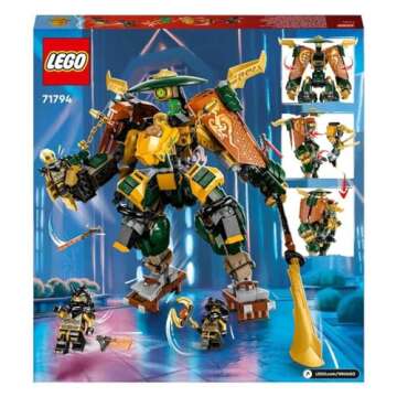 LEGO NINJAGO Lloyd and Arin’s Ninja Team Mechs Building Toy Set, Featuring 2 Battle Mechs and 5 Minifigures, Gift for Imaginative Boys and Girls Ages 9+ Who Love Ninja Adventures, 71794