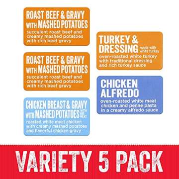 HORMEL COMPLEATS Protein Variety Pack - 5 Microwave Meal Trays