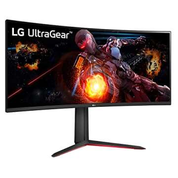 LG UltraGear QHD 34-Inch Curved Gaming Monitor 34GP63A-B, VA with HDR 10 Compatibility and AMD FreeSync Premium, 160Hz, Black