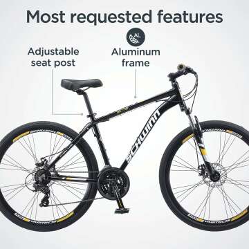 Schwinn GTX Comfort Adult Hybrid Bike, Men and Women, Dual Sport Bicycle, 700c Wheels, Step-Through or Step-Over Lightweight Aluminum Frame