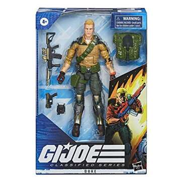 G.I. Joe Classified Series Duke Action Figure Collectible 04 Premium Toy with Multiple Accessories 6-Inch Scale with Custom Package Art (Deco May Vary)