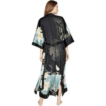 Floral Charmeuse Kimono