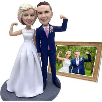 Custom Bobbleheads Figures from Photos 90% Accurate,Bobblehead Figurine Personalized- Great Gift for Wedding,Valentine’s and Anniversary