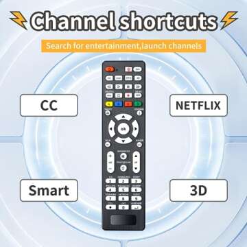 Universal TV Remote Compatible for LG, Samsung, Sony, Philips, Panasonic, Sharp, Toshiba, Vizio, TCL, JVC, Hisense, Haier, Sanyo, RCA, Insignia, Vestel, Seiki, Smart TV Remote Control